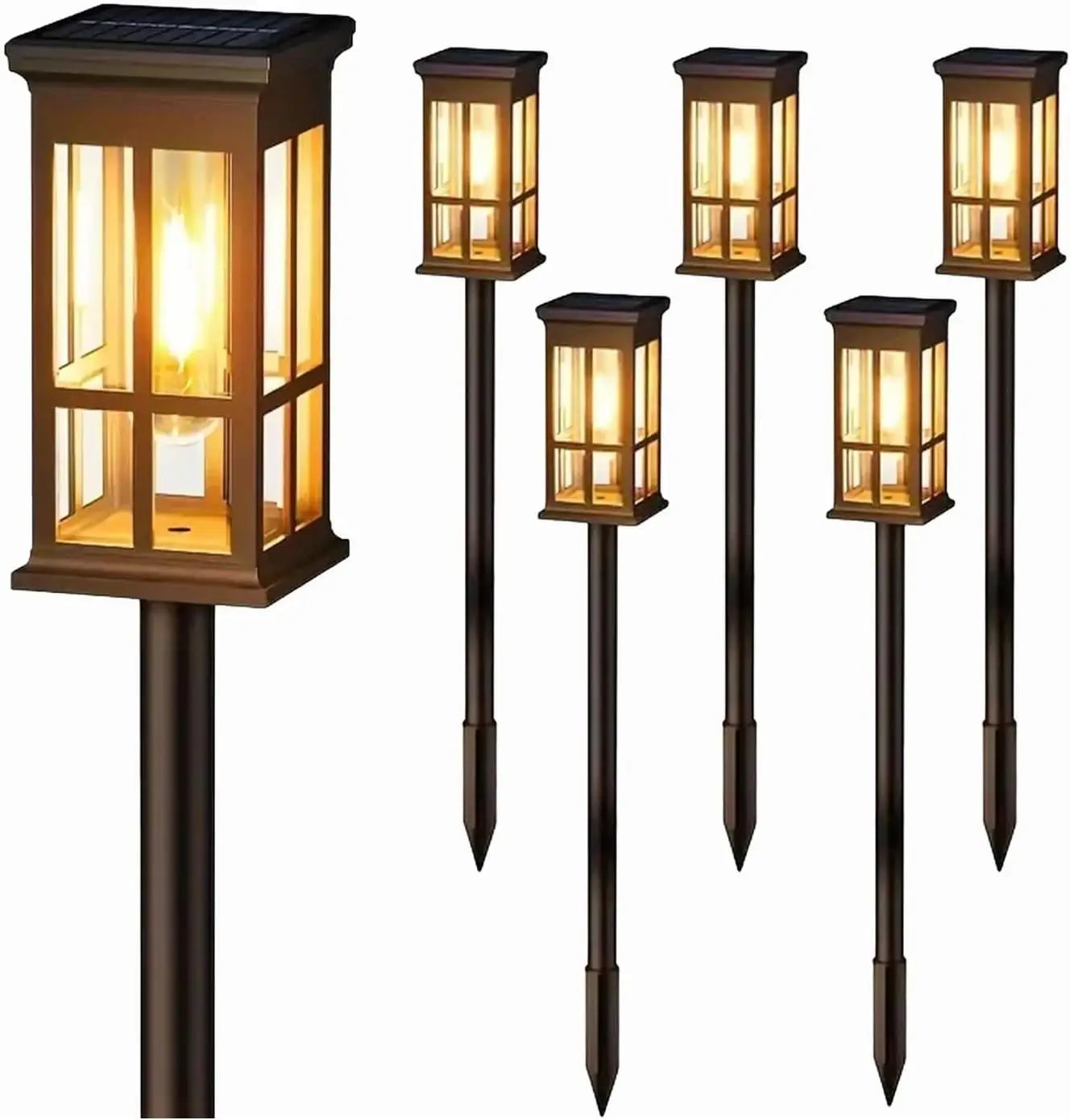 Solar Pathway Lights Outdoor LED Lamp for Garden and Patio