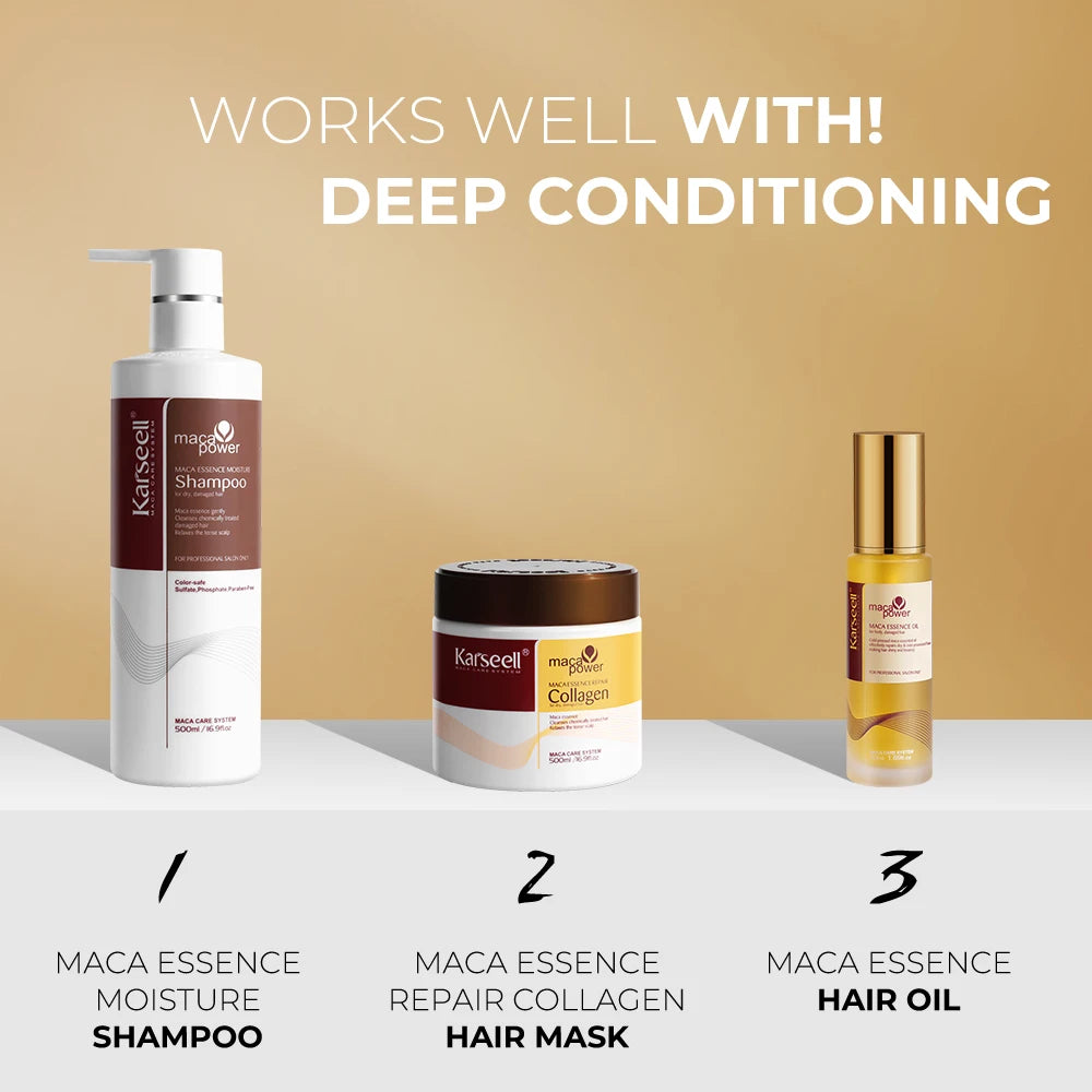 Karseell Collagen Hair Mask With Argan Oil Shampoo Set