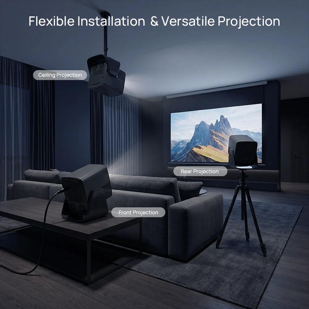 LynCast X5AR Mini Projector 1080P 8K Android 14 Home Theater