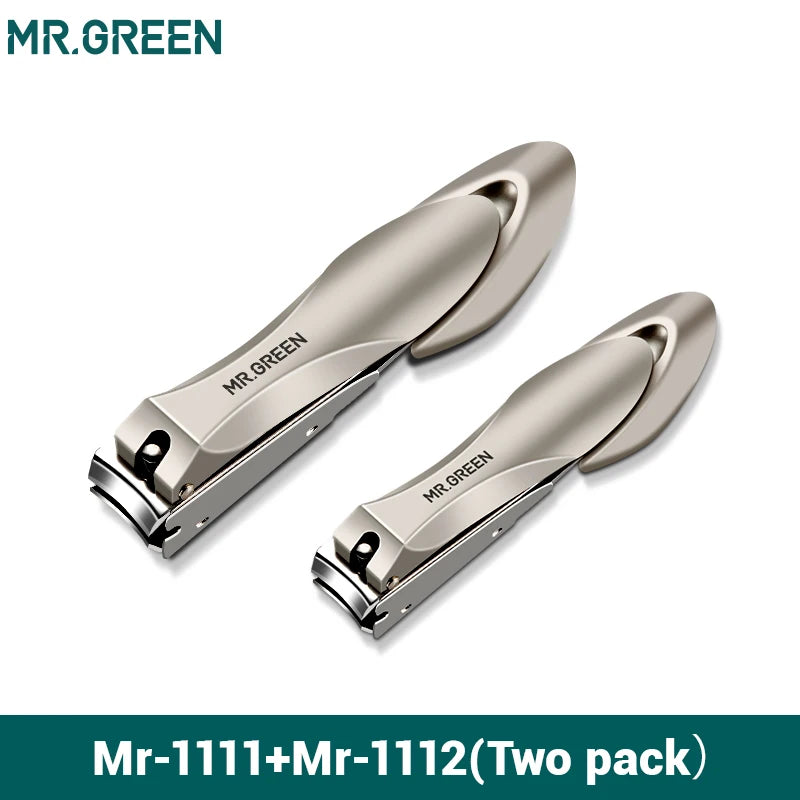 MR.GREEN Stainless Steel Nail Clippers Anti Splash Fingernail Cutter