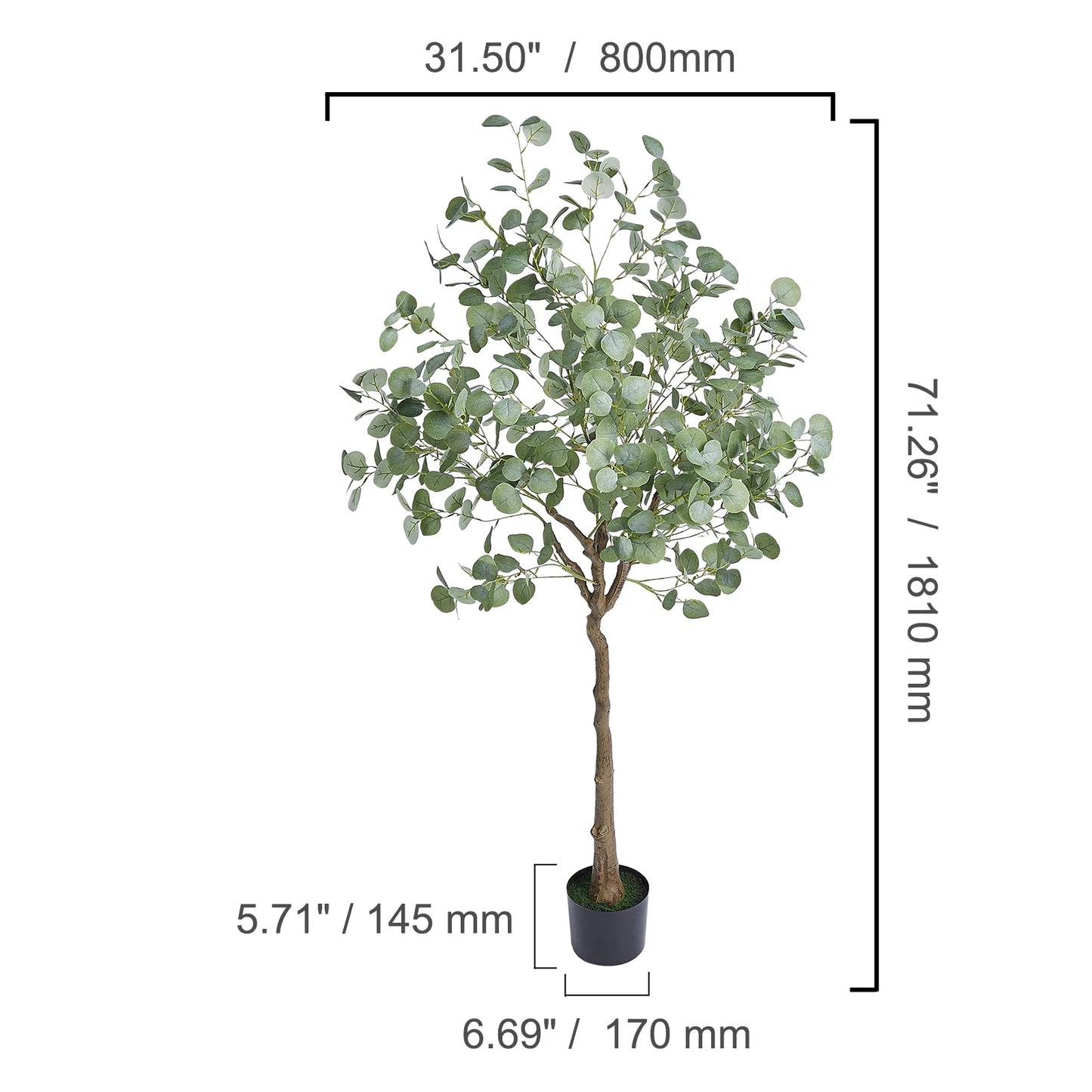 SucceBuy Artificial Olive Tree Faux Plant For Home Decor