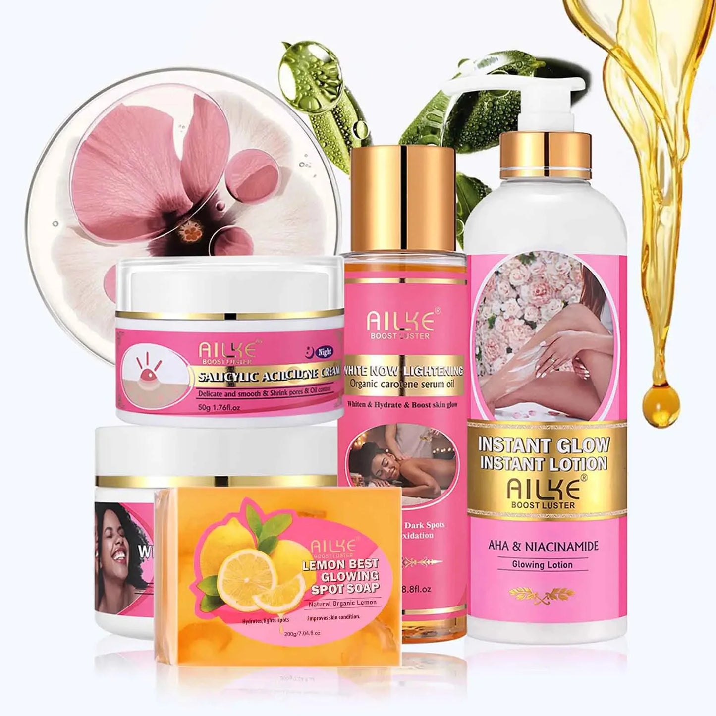 AILKE Brightening Skin Care Set For Dark Spots And Acne