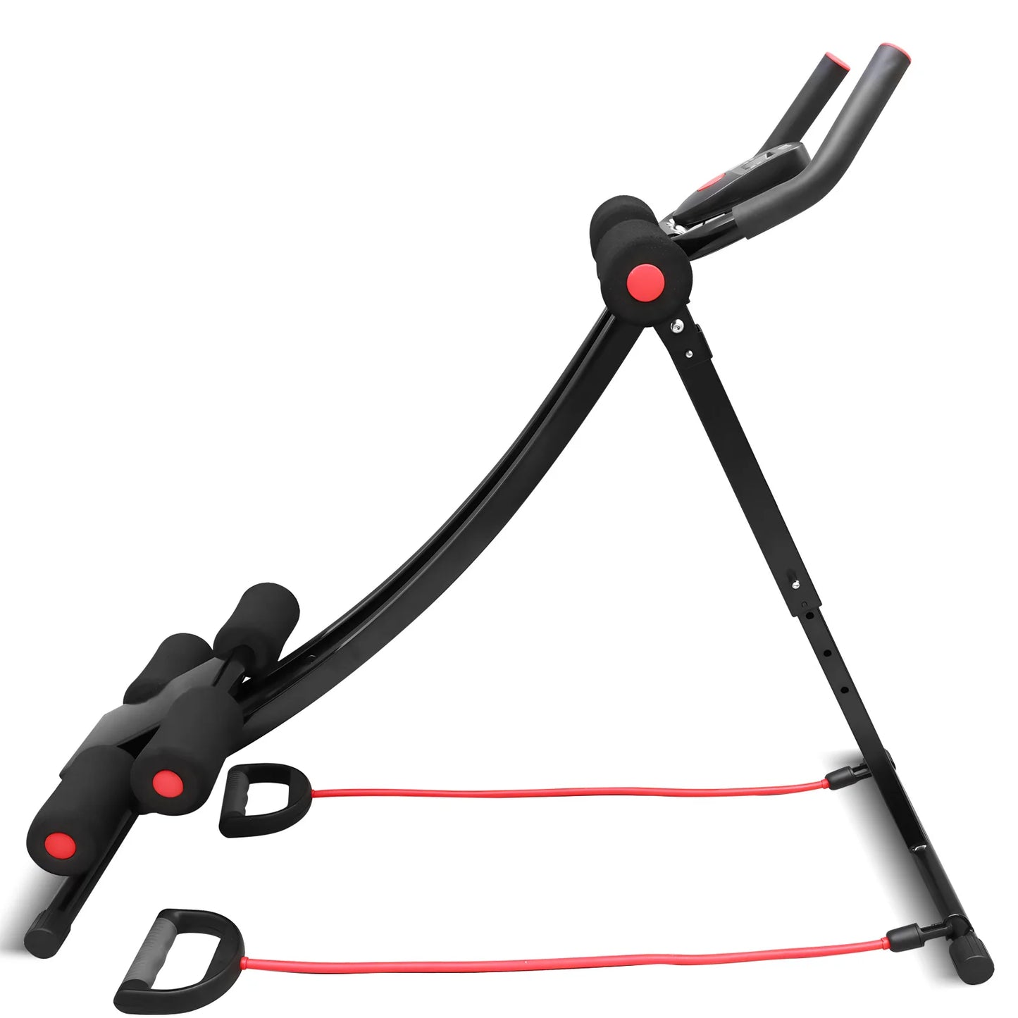 Foldable Ab Machine For Home Gym Core And Abdominal Trainer LCD Display