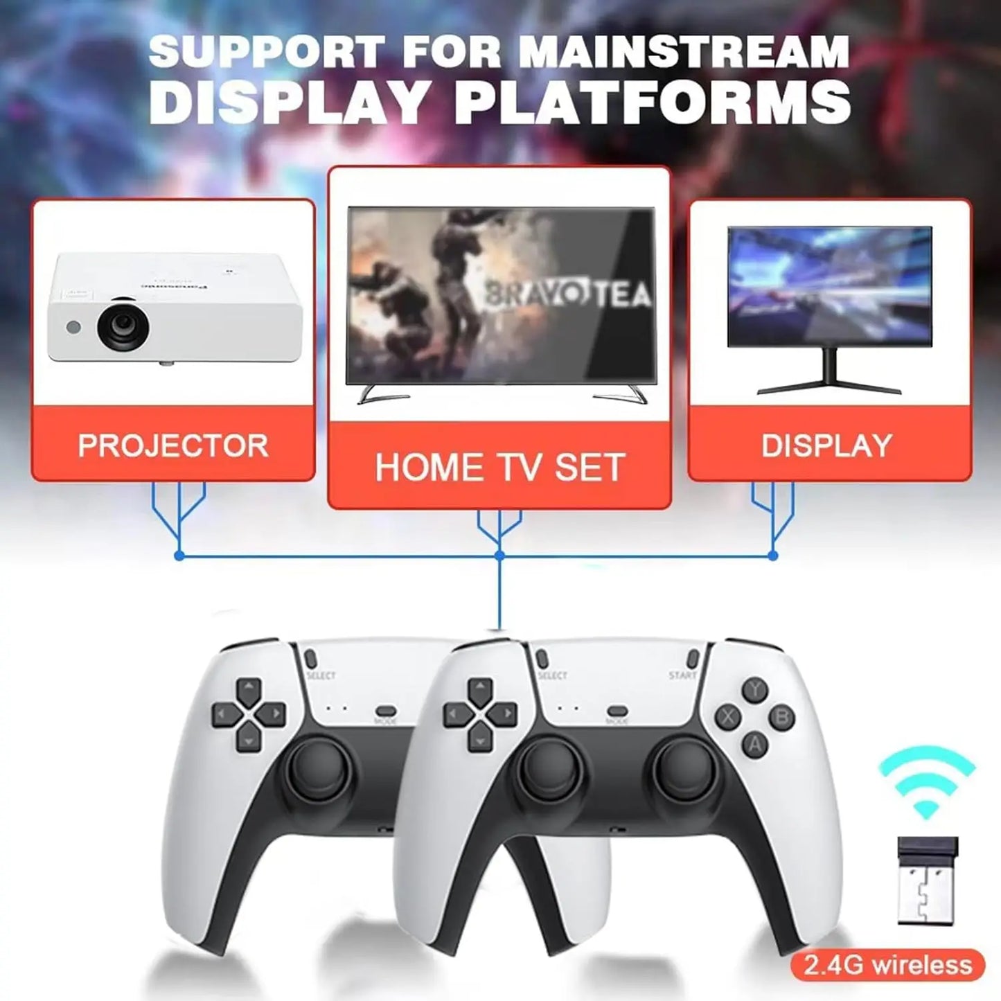 Retro Gaming Console Pro Forty Thousand Titles And 23 Emulators