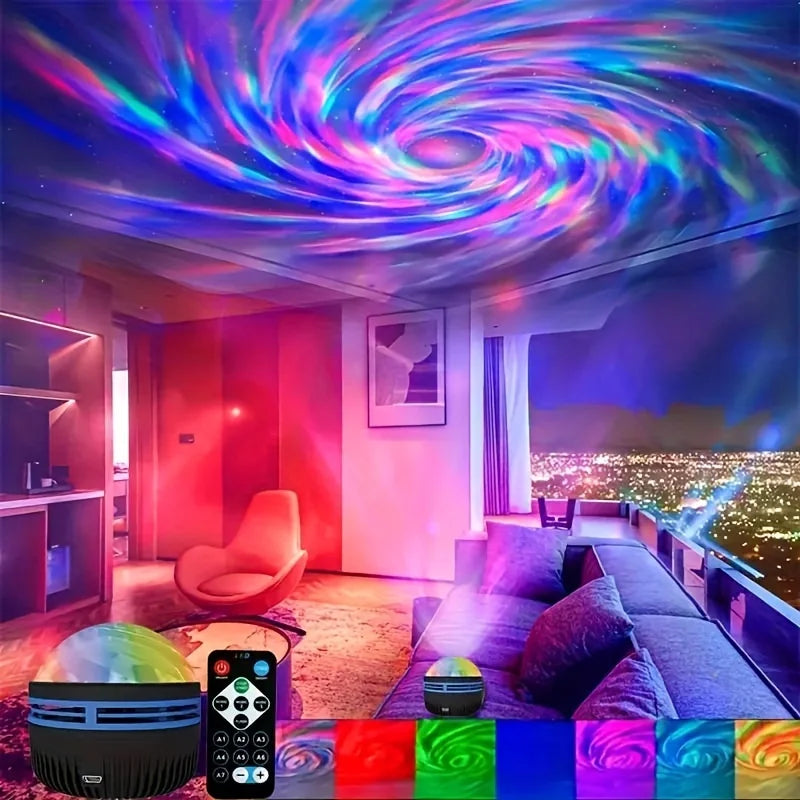 LED Galaxy Night Light Projector With Remote Control And 7 Modes