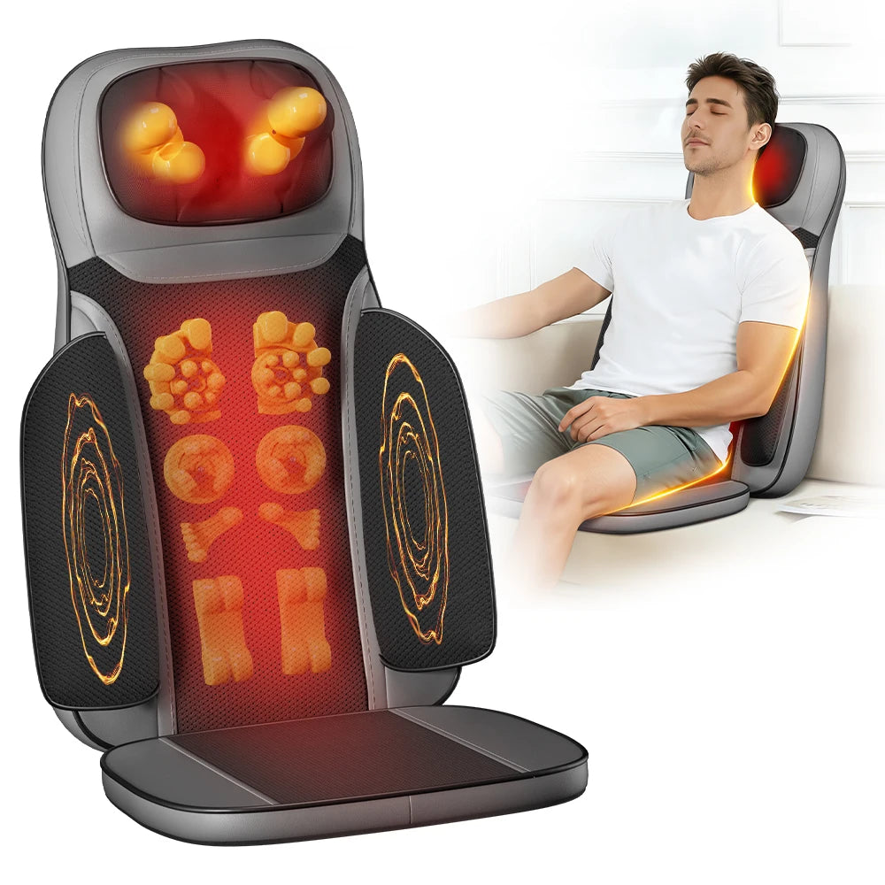 HIMOUTA Shiatsu Neck And Back Massager With Heat Adjustable