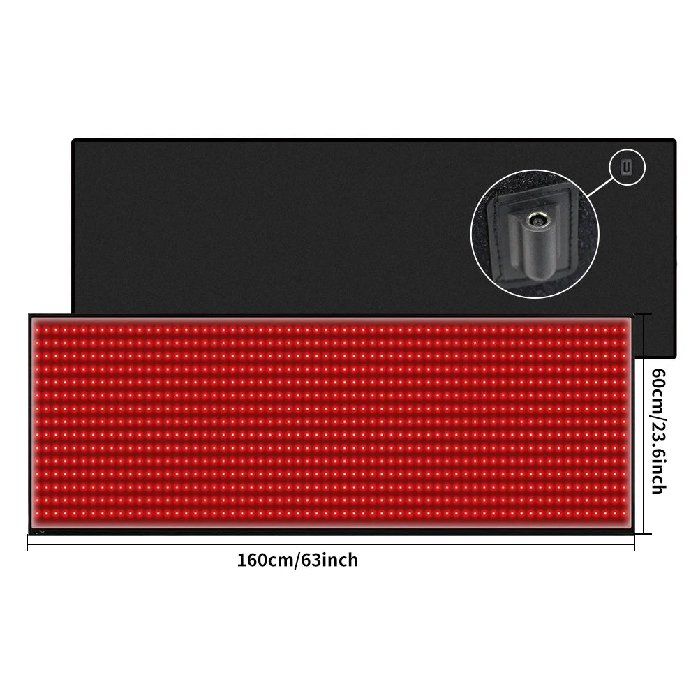 Red Light Therapy Body Mat With 945 LEDs 660nm 850nm