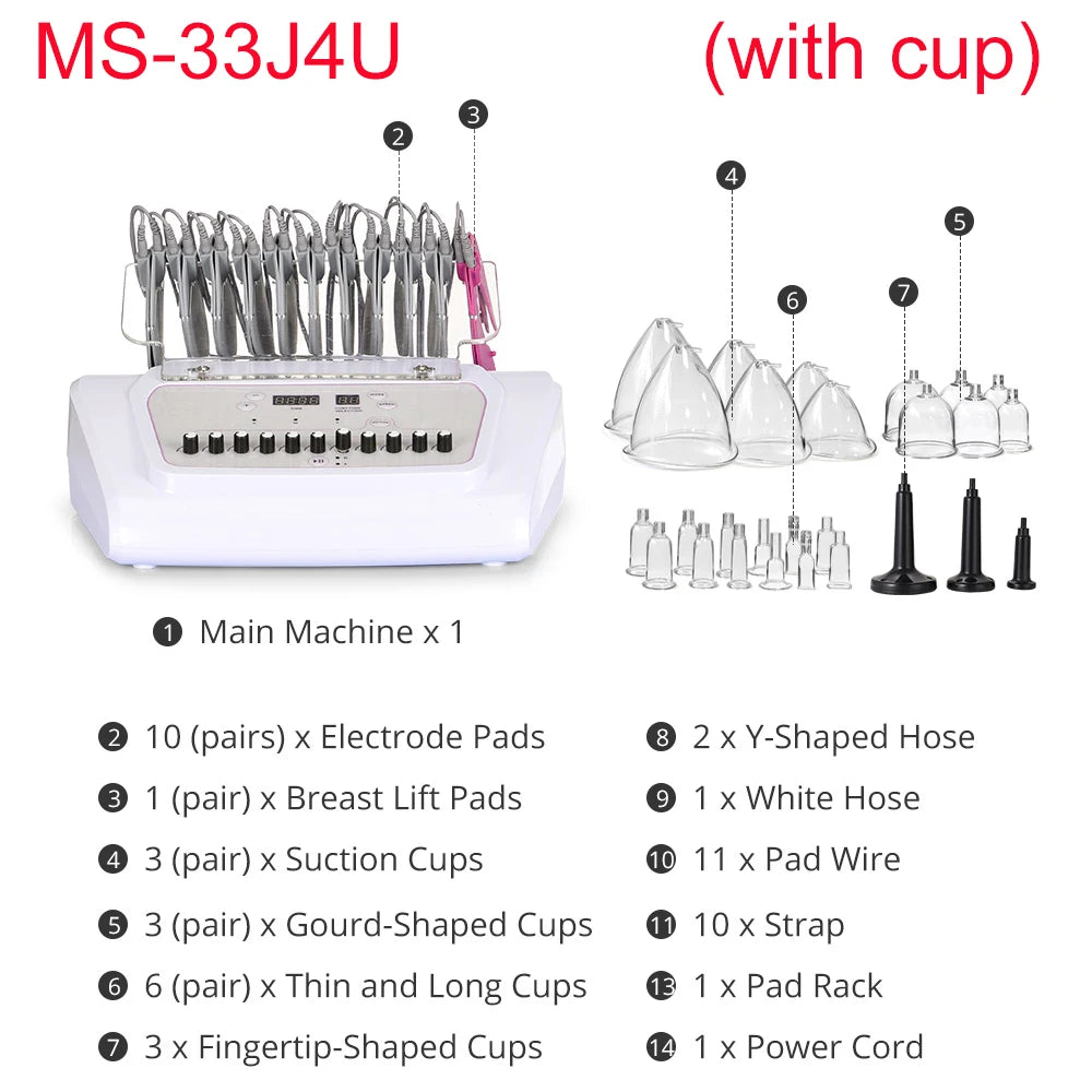 Mychway EMS Muscle Stimulator MS-33J4U For Hips Arms Abdomen