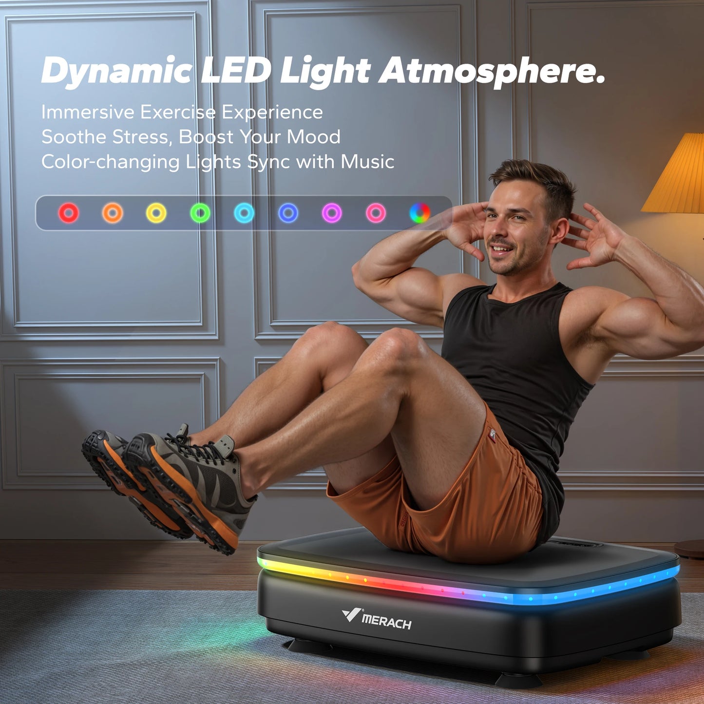 MERACH Vibration Plate For Whole Body Workout And Lymphatic Drainage