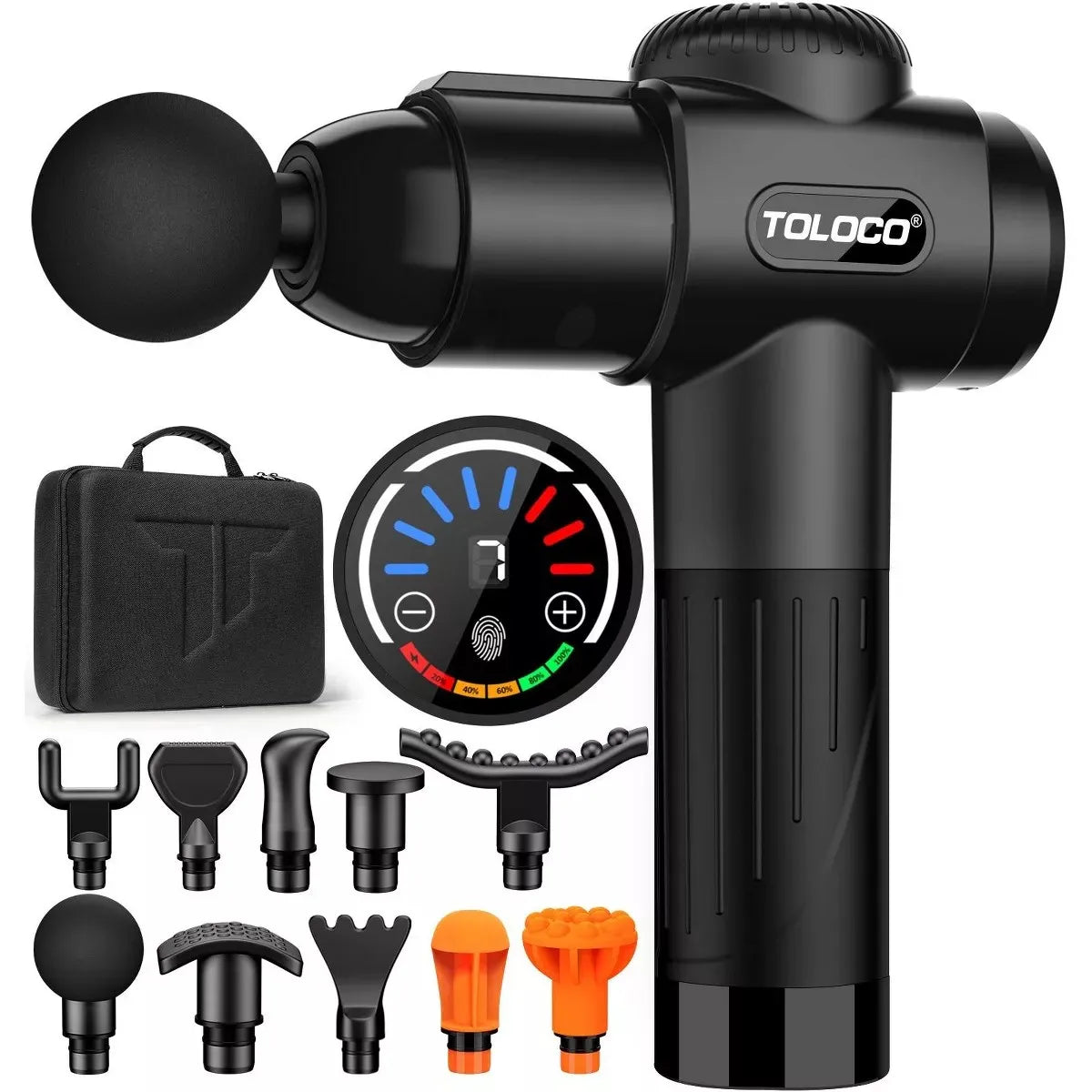 Fascial Massage Gun Neck Massager USB Percussion Tool 10 Heads