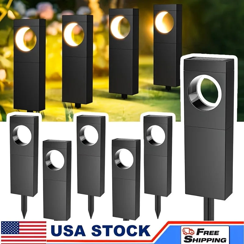Solar Pathway Lights Outdoor Waterproof LED Garden Yard Pathway Lamp