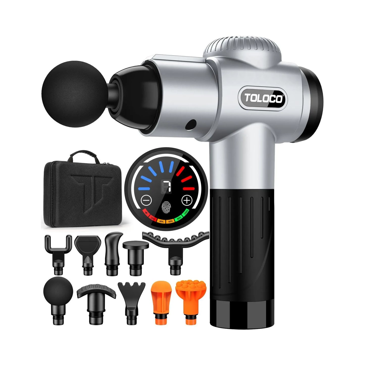 Fascial Massage Gun Neck Massager USB Percussion Tool 10 Heads