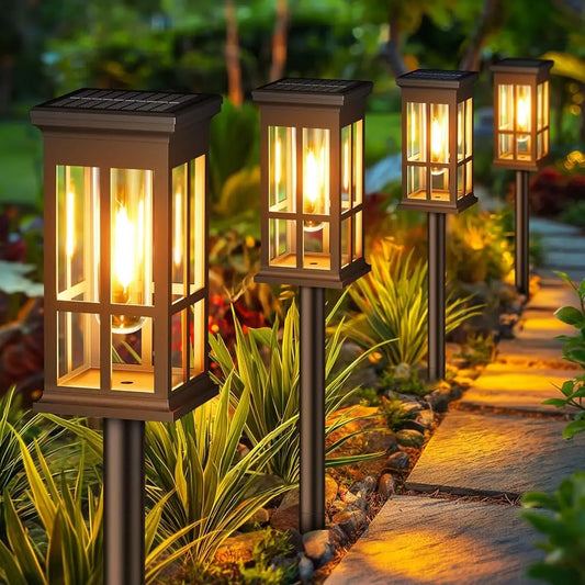 Solar Pathway Lights Outdoor LED Lamp for Garden and Patio