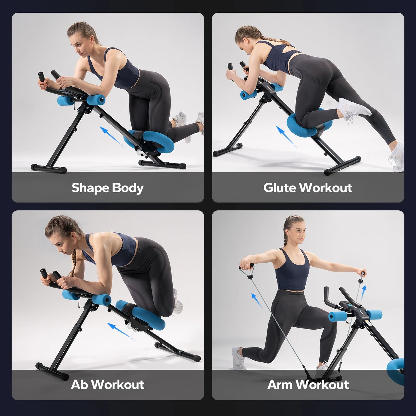 MERACH 2314 Abdominal Machine Adjustable Trainer For Core Exercise