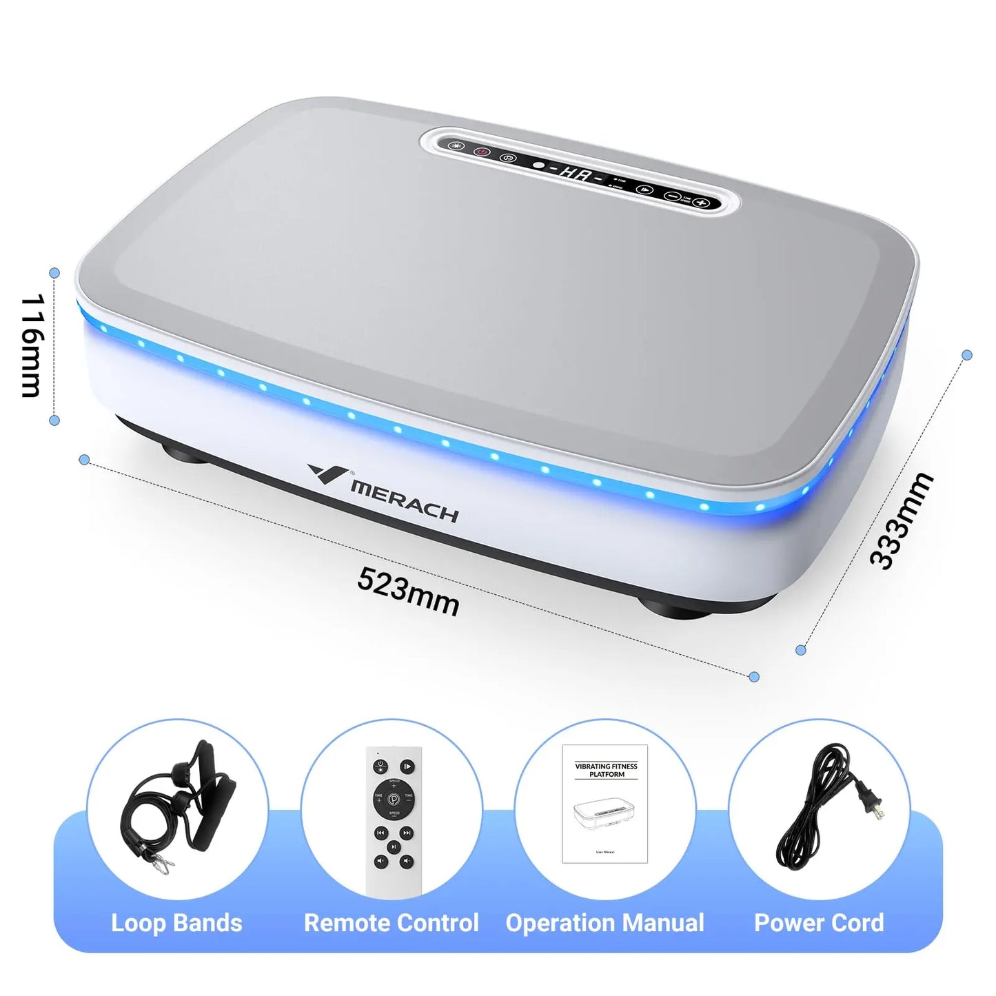 MERACH Vibration Plate For Whole Body Workout And Lymphatic Drainage