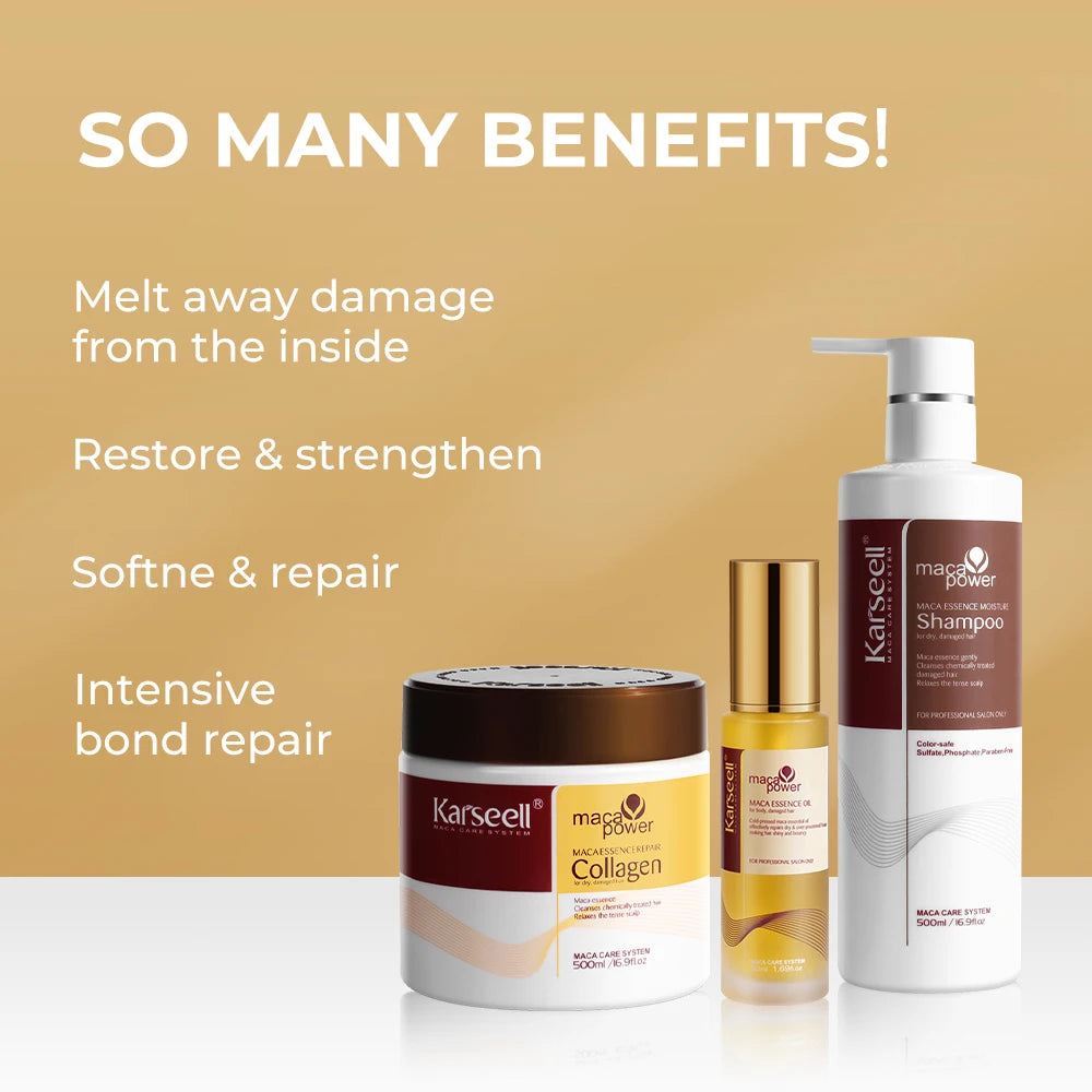 Karseell Collagen Hair Mask With Argan Oil Shampoo Set
