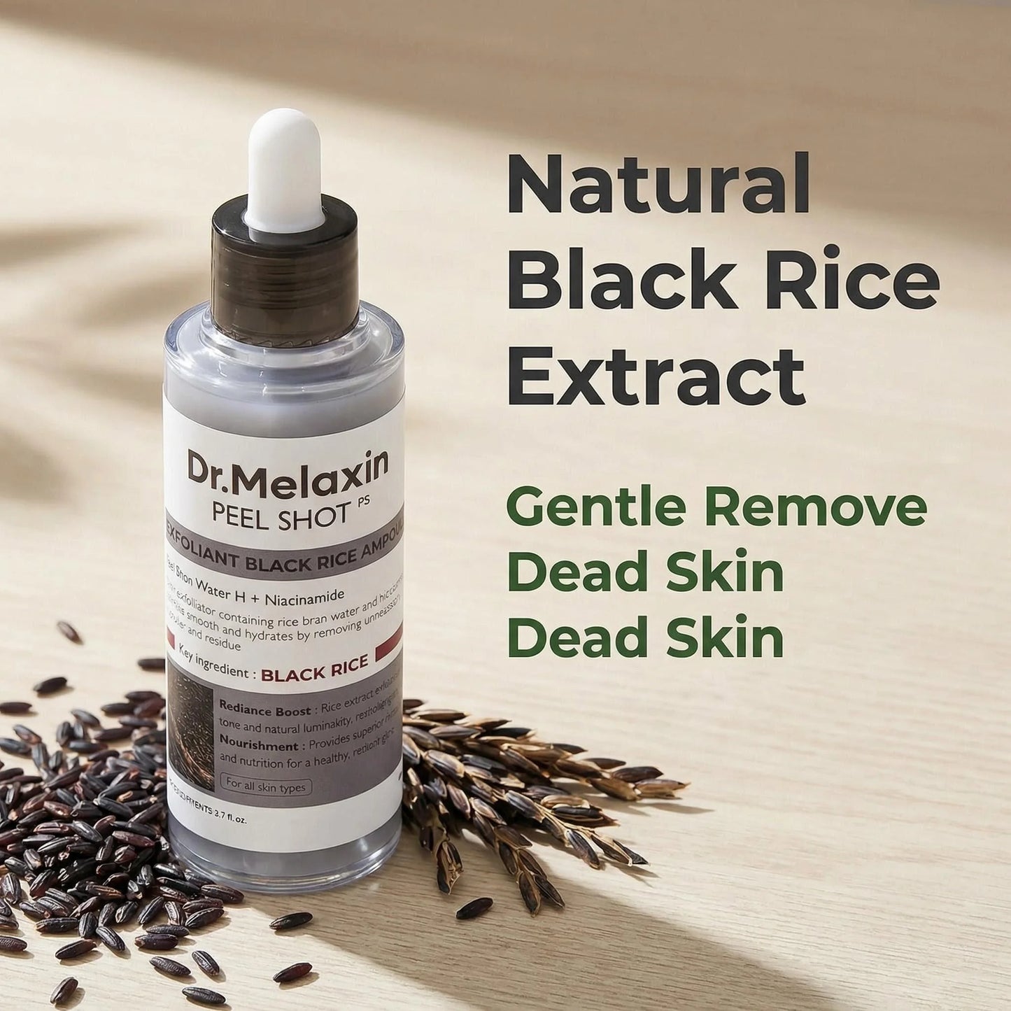 Black Rice Exfoliating Ampoule With Niacinamide For All Skin Types