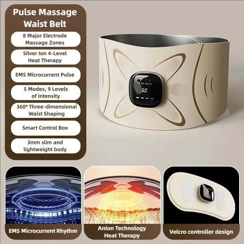 Jitesy EMS Waist Massager Belt With Heat And Five Modes