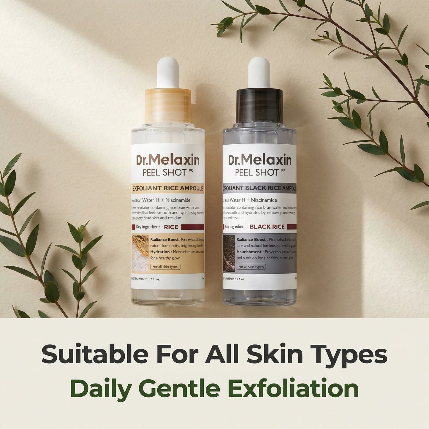 Black Rice Exfoliating Ampoule With Niacinamide For All Skin Types