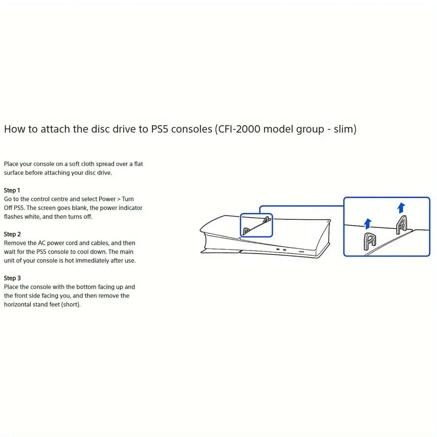 Sony Disc Drive Replacement for PlayStation 5 Slim Digital Edition