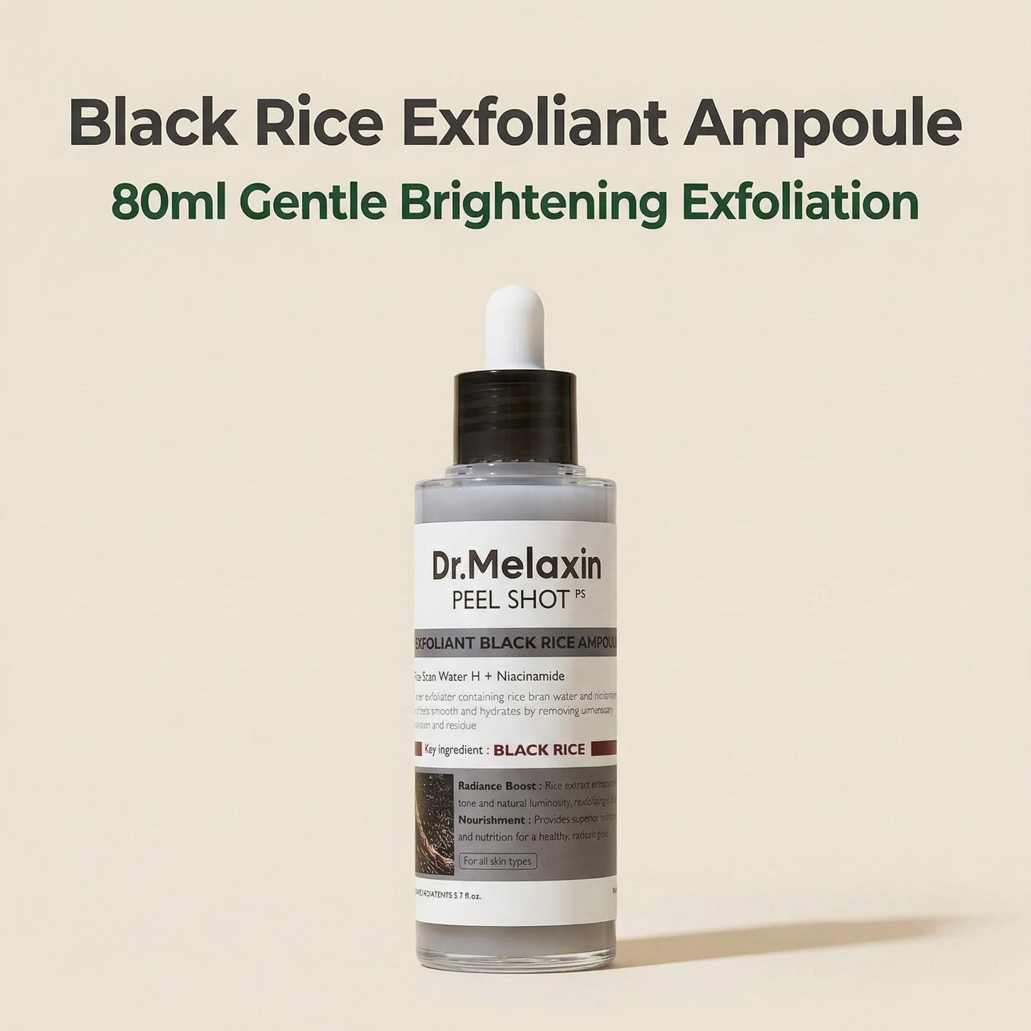 Black Rice Exfoliating Ampoule With Niacinamide For All Skin Types