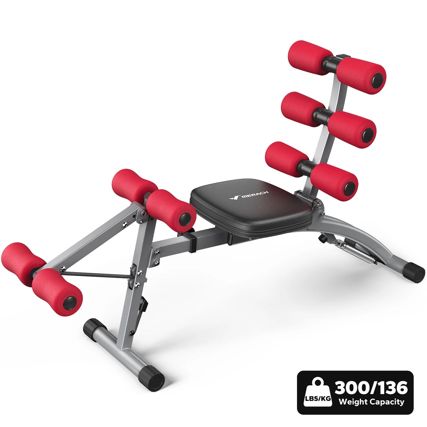 MERACH Ab Machine Multifunctional Adjustable Sit Up Bench