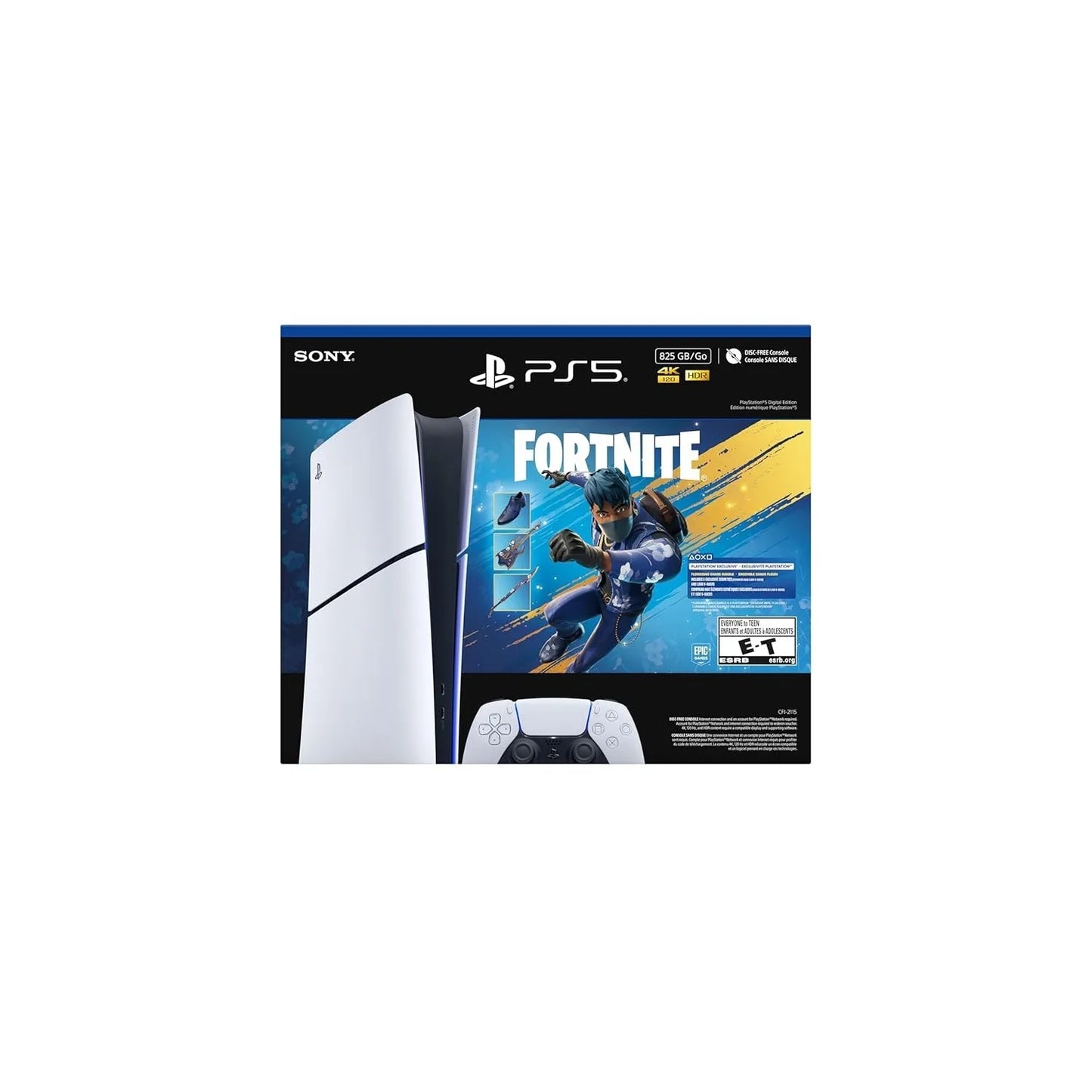 Sony PlayStation 5 Slim Digital Edition Bundle Fortnite Flowering Chaos