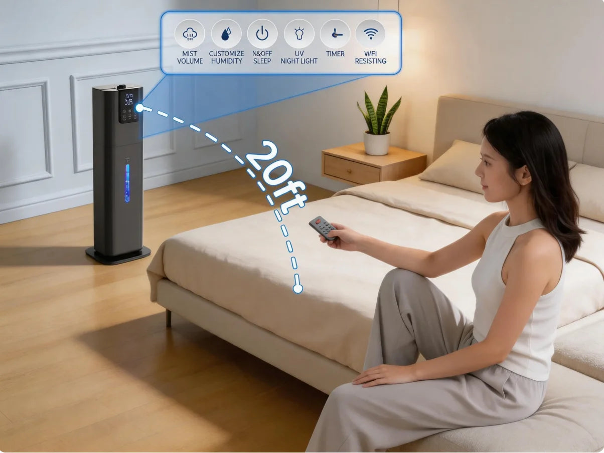 Smart Humidifier With Aroma Diffuser Ambient Light App Remote Control