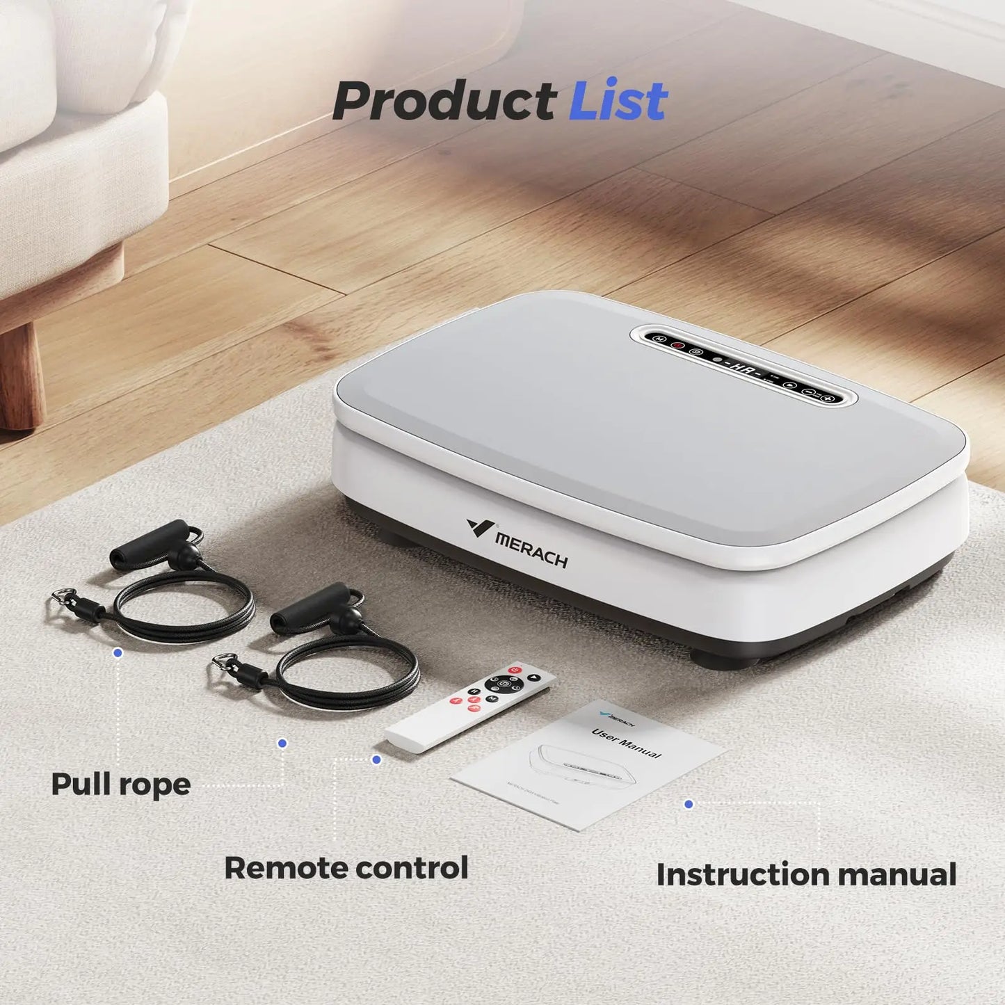 MERACH Vibration Plate For Whole Body Workout And Lymphatic Drainage