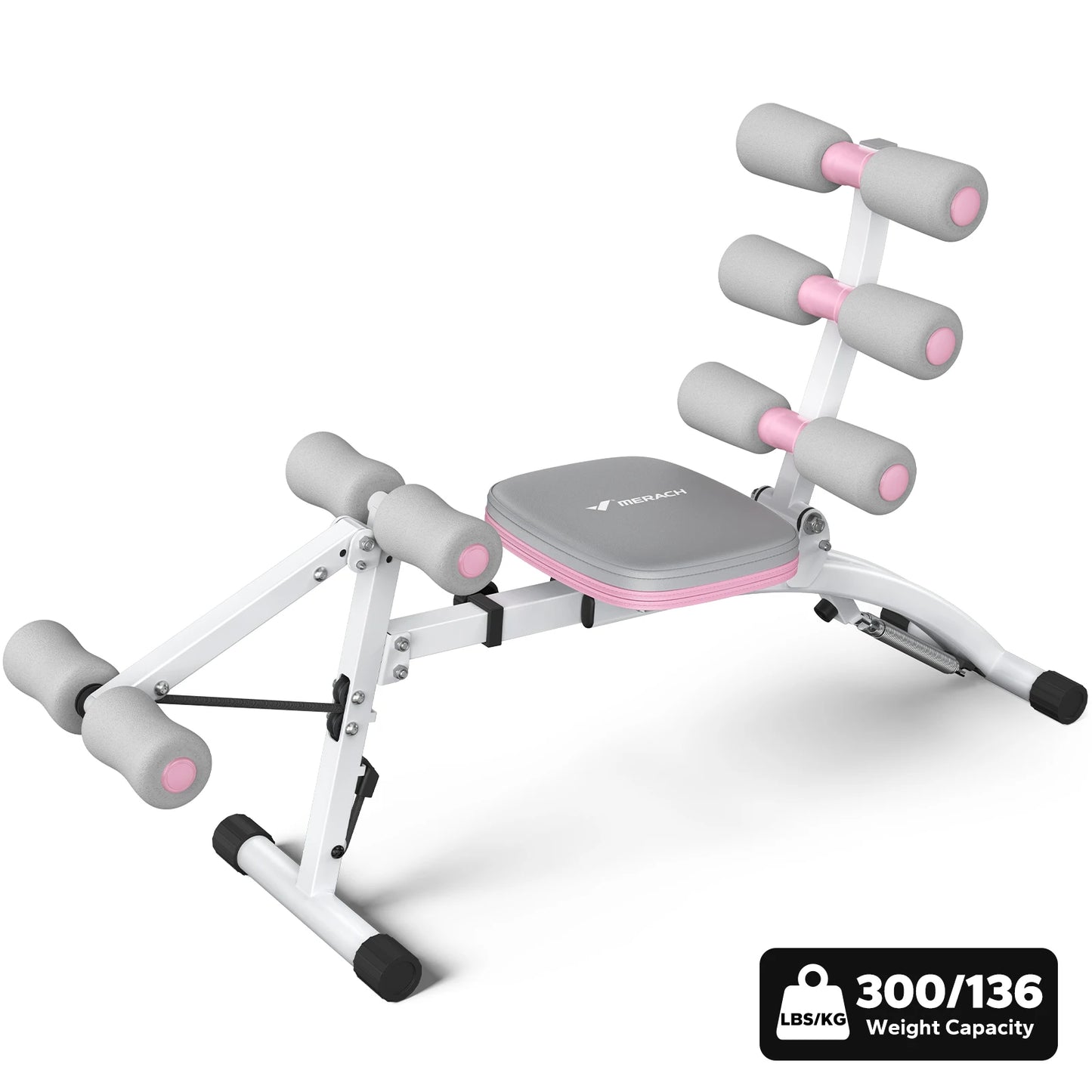 MERACH Ab Machine Multifunctional Adjustable Sit Up Bench