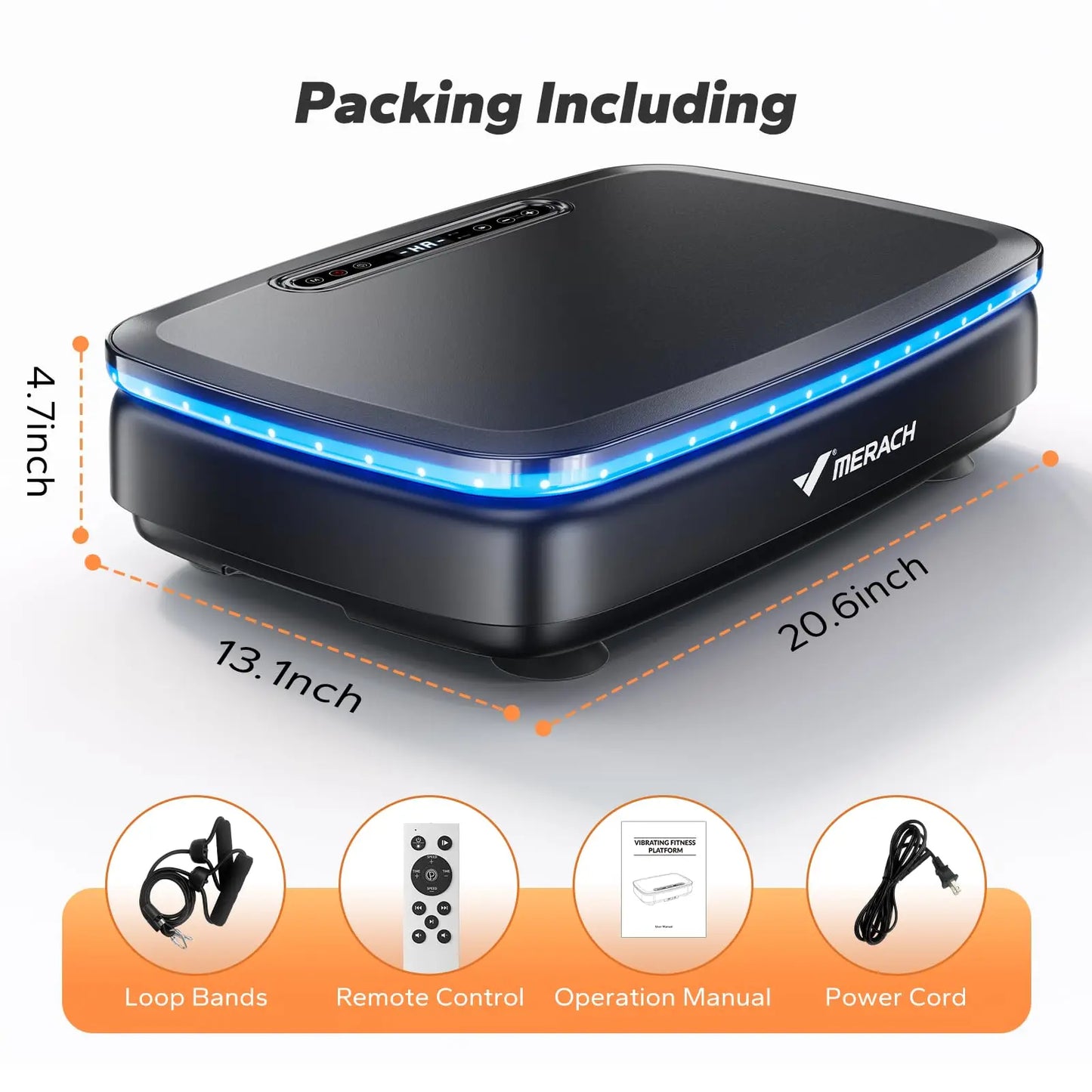 MERACH Vibration Plate For Whole Body Workout And Lymphatic Drainage