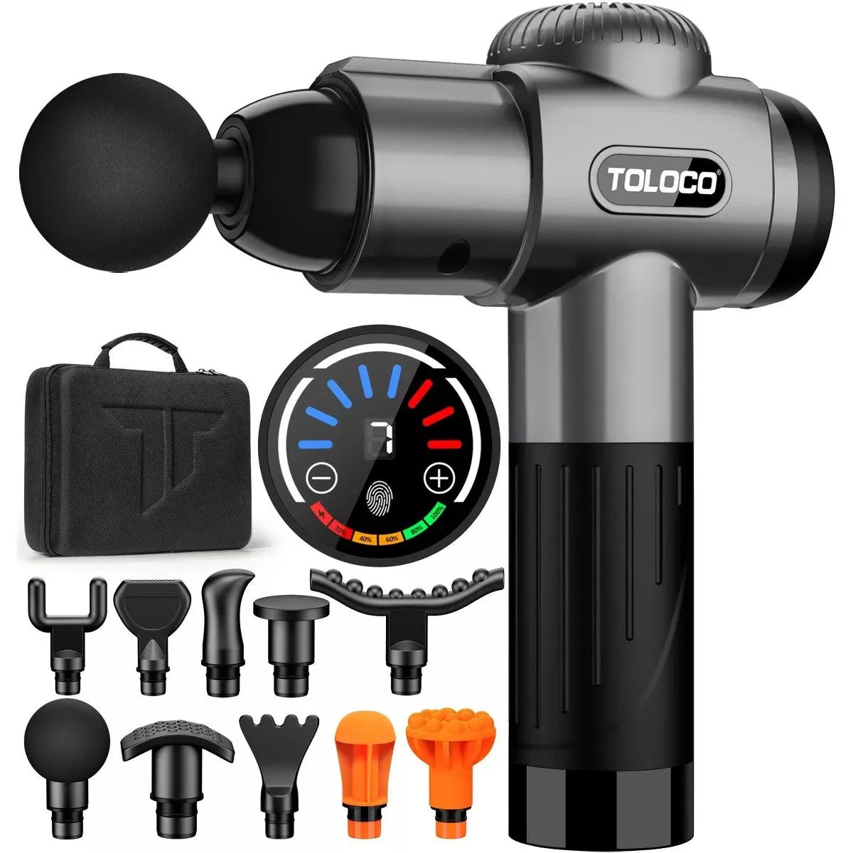 Fascial Massage Gun Neck Massager USB Percussion Tool 10 Heads