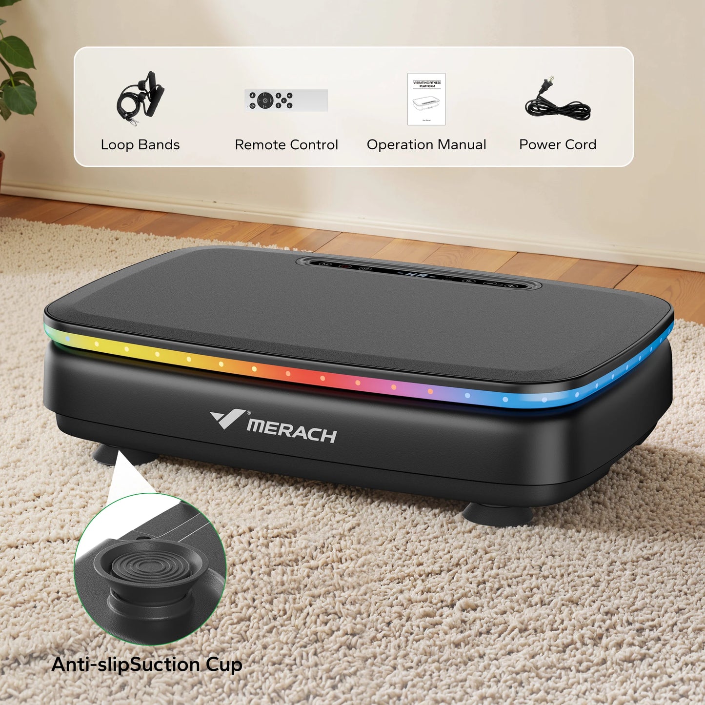 MERACH Vibration Plate For Whole Body Workout And Lymphatic Drainage