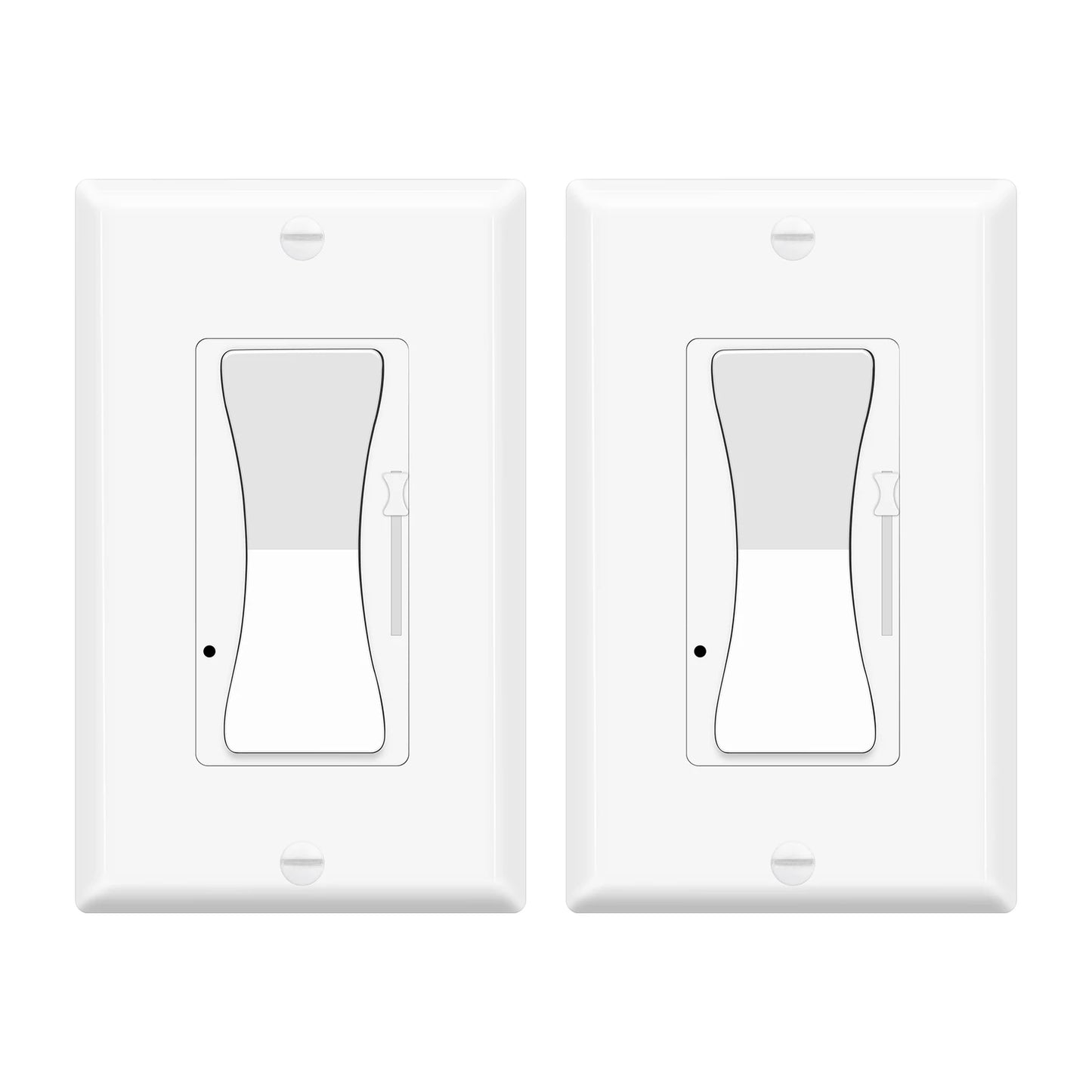 Decora Dimmer Switch 2-Pack Single Pole 3-Way LED Incandescent CFL
