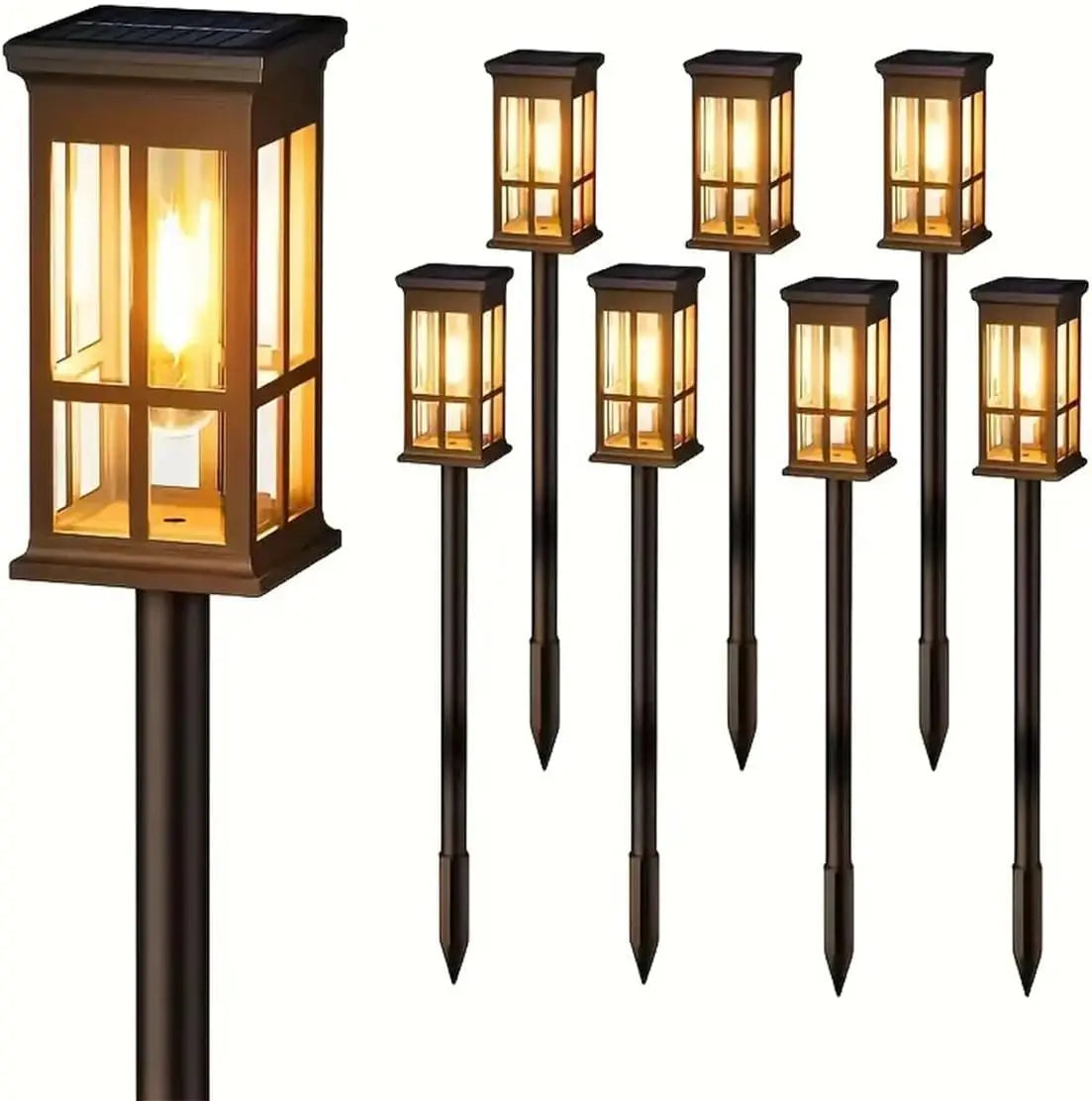 Solar Pathway Lights Outdoor LED Lamp for Garden and Patio