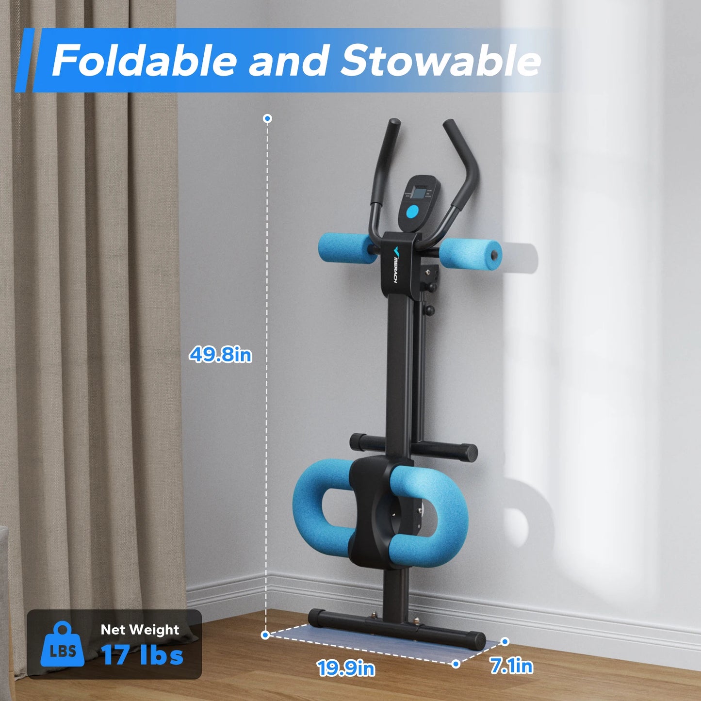 MERACH 2314 Abdominal Machine Adjustable Trainer For Core Exercise