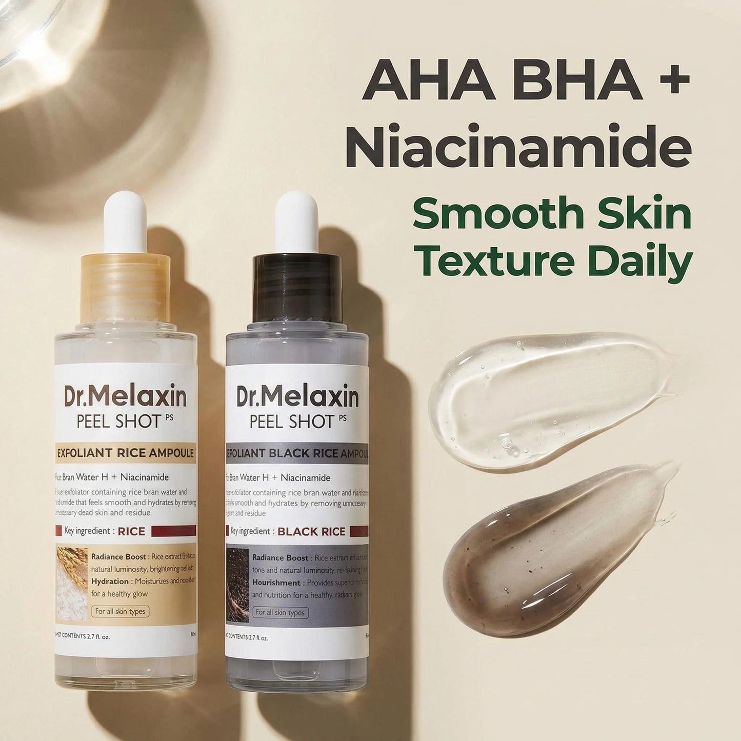 Black Rice Exfoliating Ampoule With Niacinamide For All Skin Types