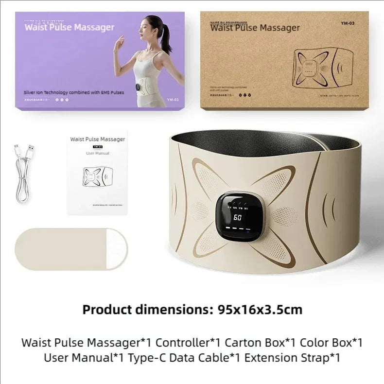 Jitesy EMS Waist Massager Belt With Heat And Five Modes