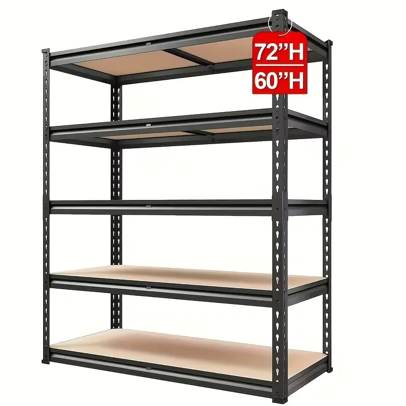 Heavy-Duty Metal Storage Rack, 2000 Lb Per Layer, Adjustable
