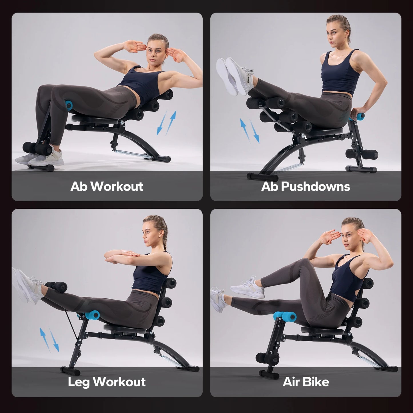 MERACH Ab Machine Multifunctional Adjustable Sit Up Bench