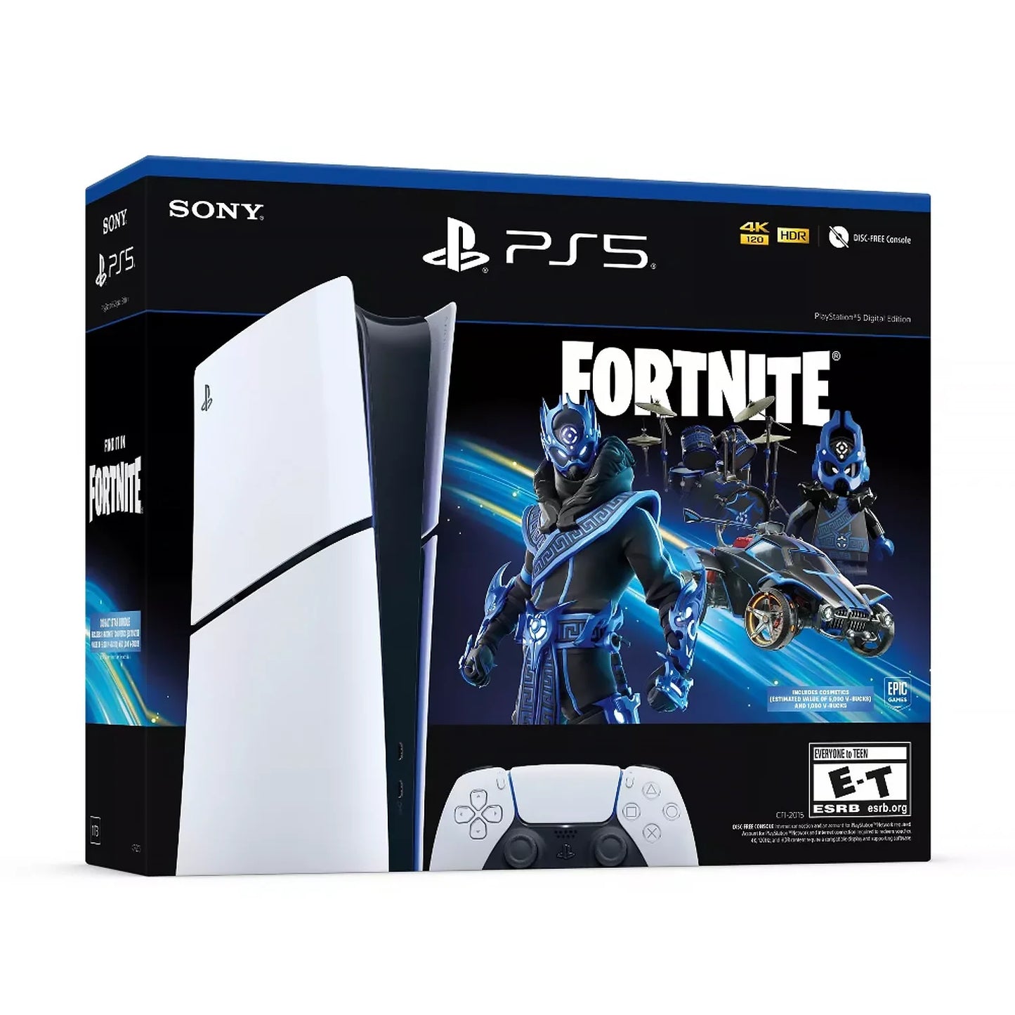Sony PlayStation 5 Digital Edition Console Fortnite Cobalt Star Bundle