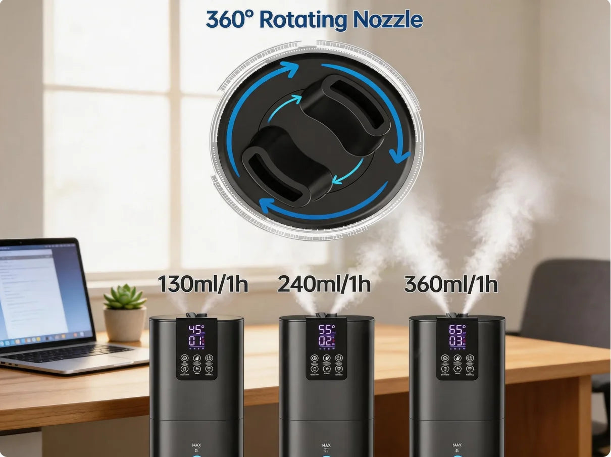 Smart Humidifier With Aroma Diffuser Ambient Light App Remote Control