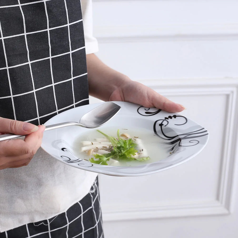 MALACASA Zoey Porcelain Dinnerware Set For Everyday Dining