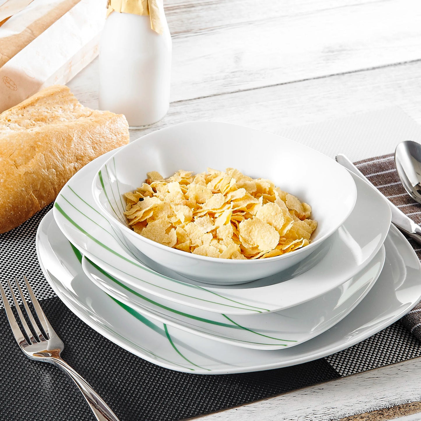 Malacasa Aviva Porcelain Dinnerware Set 24 And 48 Pieces