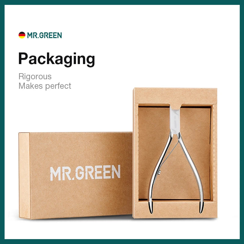 MR.GREEN Cuticle Nipper Manicure Scissors Stainless Steel Tweezers