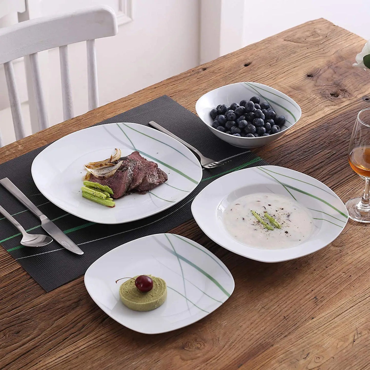Malacasa Aviva Porcelain Dinnerware Set 24 And 48 Pieces