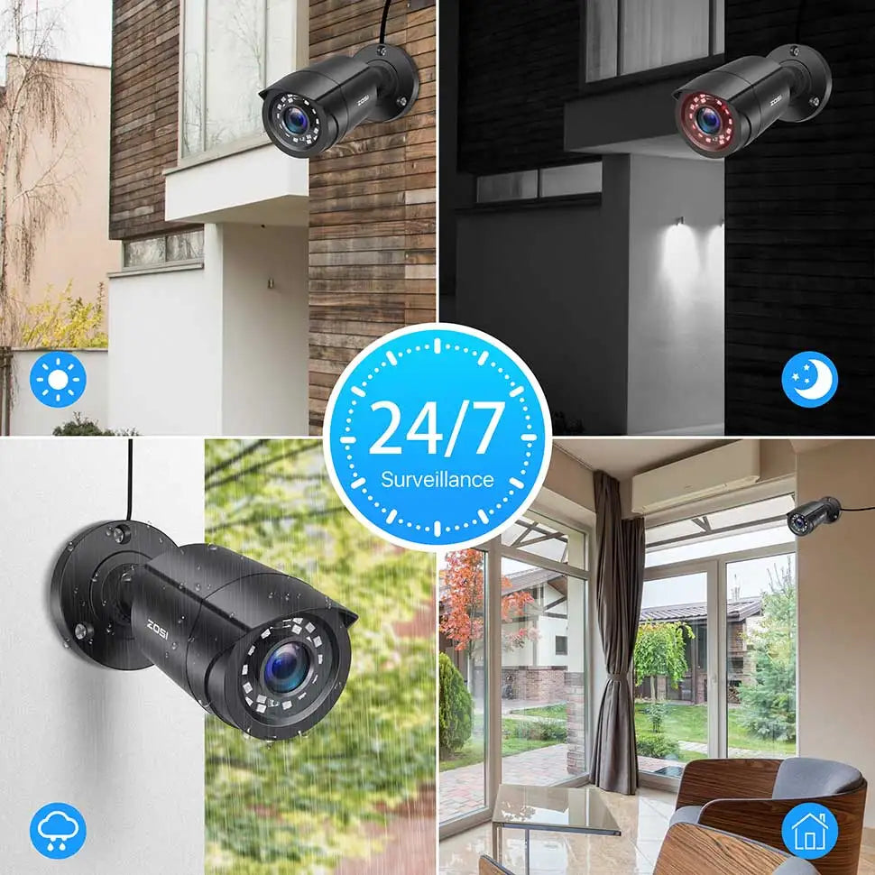 ZOSI 2.0MP 1080P Outdoor Indoor 4in1 CCTV Camera Weatherproof