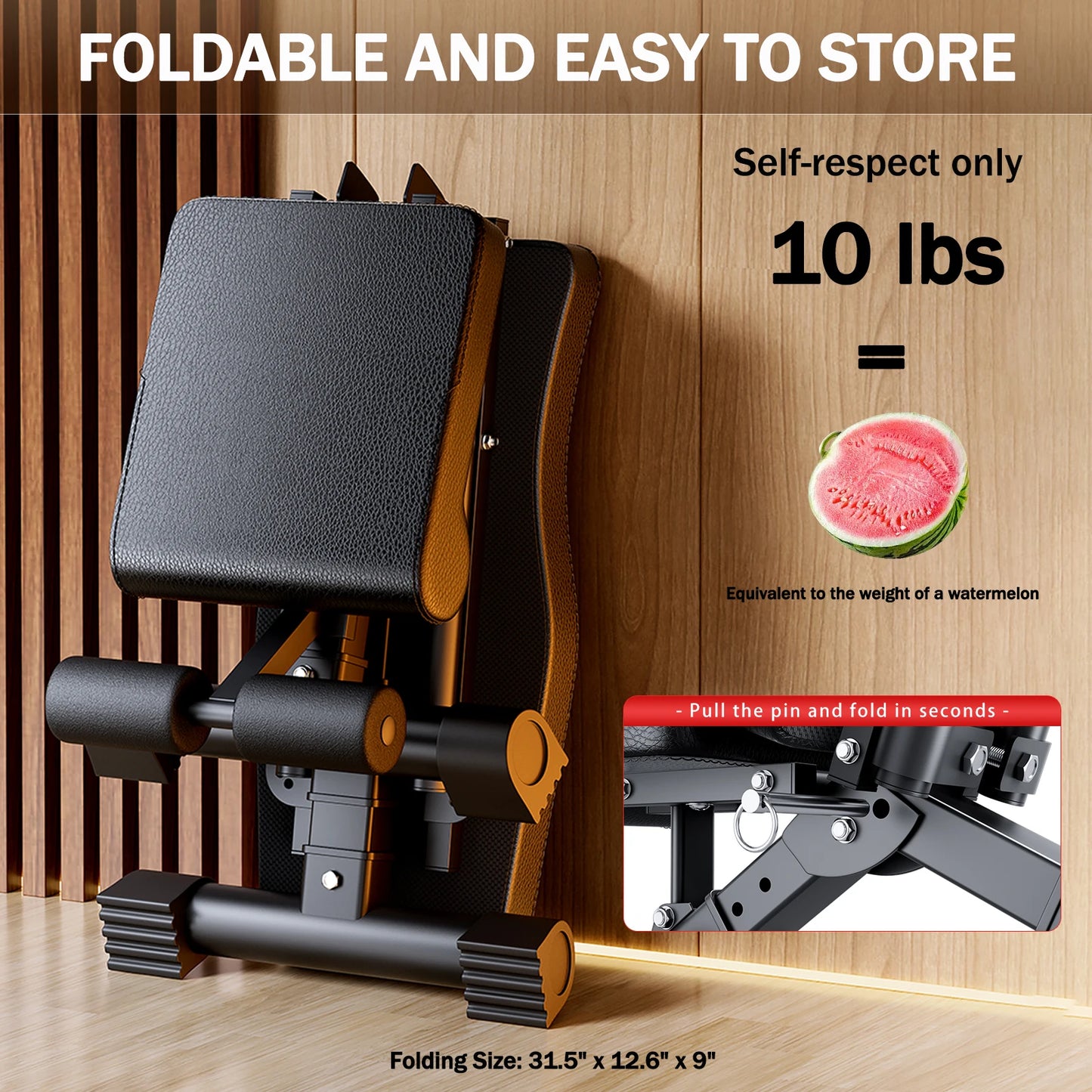 Multifunction Weight Bench For Full Body Workout Adjustable Foldable 1000Lb