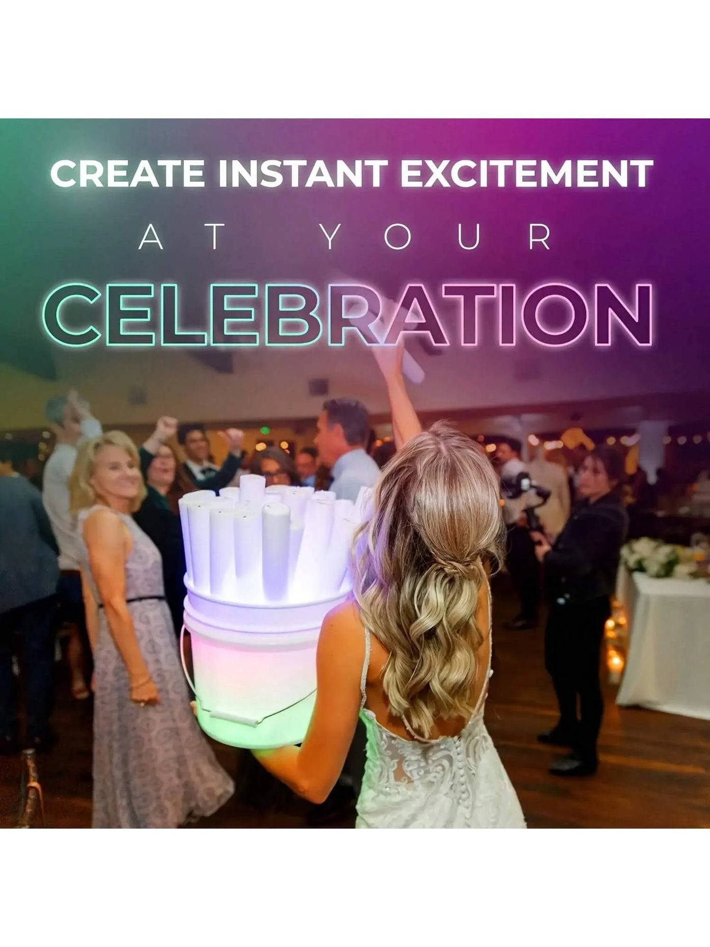 LED Foam Glow Sticks Flashing Event Party Favor Batons