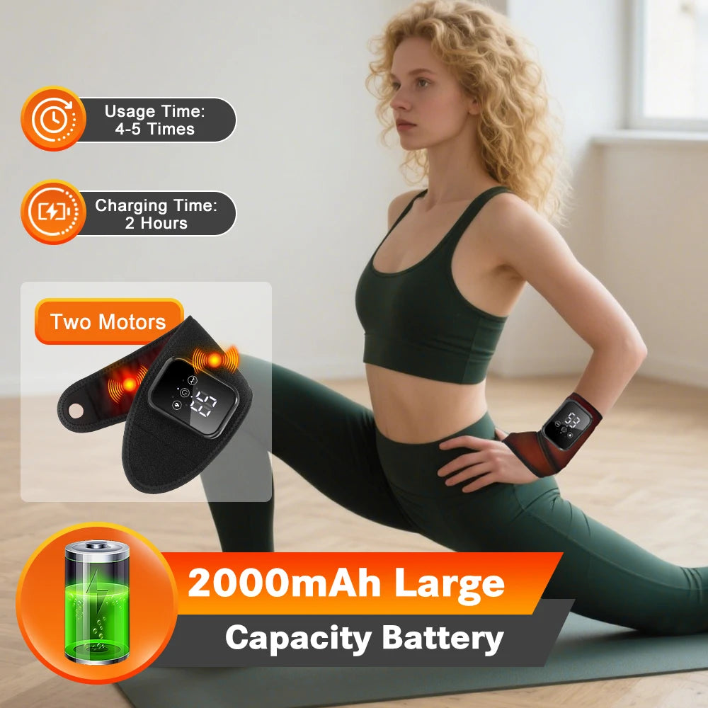 Agdoad Electric Heating Wrist Massager With Vibration Therapy